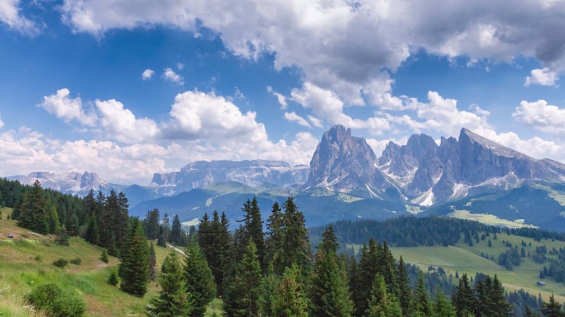 Saslonch, Sassolungo, Langkofe。Dolomites, Val Gard