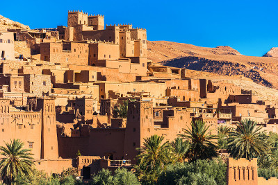 这是位于摩洛哥的堡垒城市Ait-Ben-Haddou。