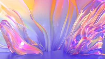 美丽、轻盈、优雅的背景。3d渲染，3d渲染。
