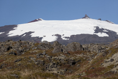 火山和冰岛国家公园的熔岩原野