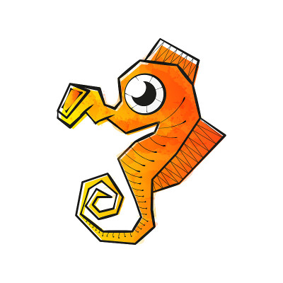 Seahorse Drawing Illustration