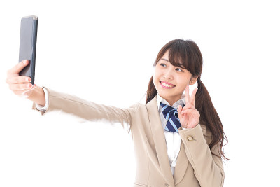 学生使用手机