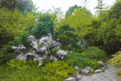中国杭州西湖风景区的传统园林