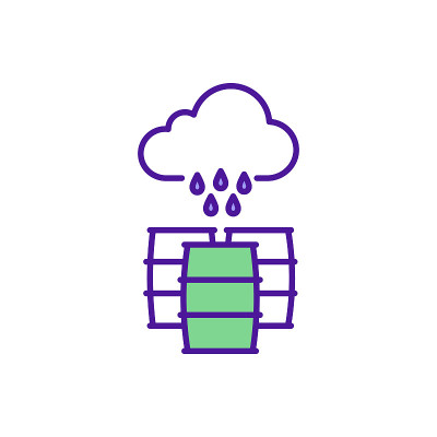 收获雨水RGB颜色图标