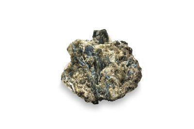 有结晶的蓝晶石的矿石