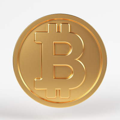 金色比特币的象征。