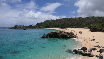 夏威夷瓦胡岛的海滩
