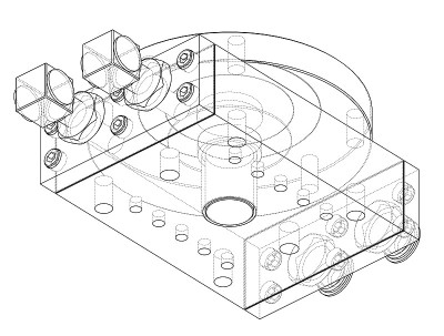 Abstract industry object concept. Vector