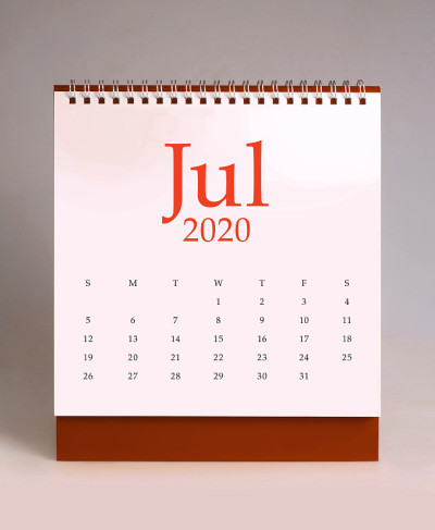 简单的台历2020 - 7月