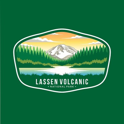 拉森火山国家公园徽章图标插图