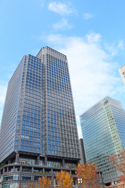 东京车站周围的建筑。