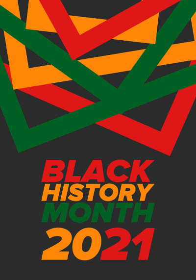 黑人历史月。非裔美国人的历史。一年一度的庆祝。二月份在美国和加拿大。十月在英国。海报，卡片，横幅，背