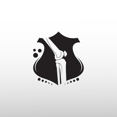 knee bone vector icon
