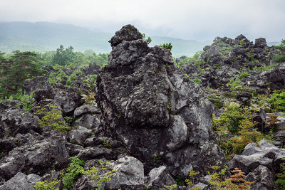 高原的熔岩。