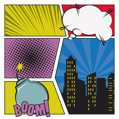 Pop art and Comic cartoons