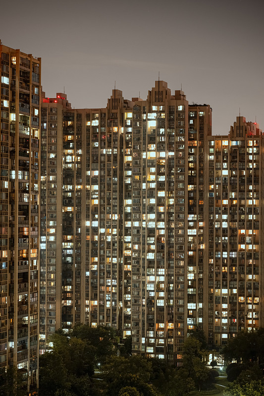 夜景城市高层