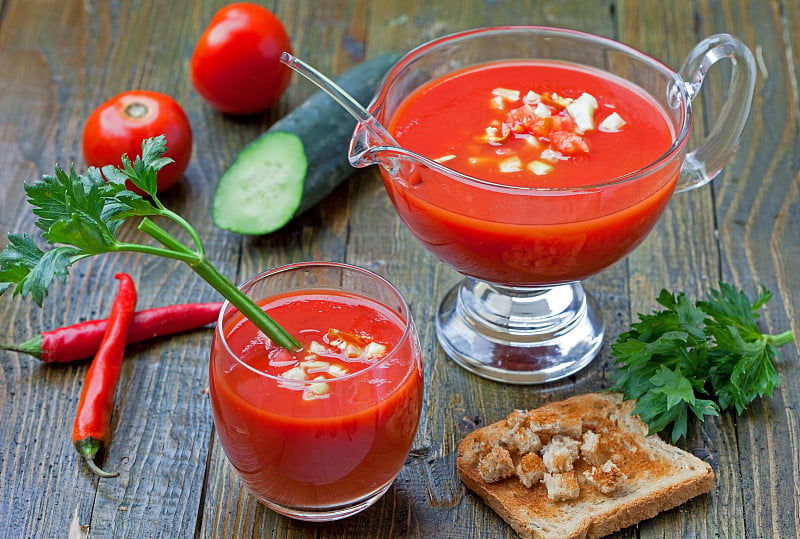 新鲜gazpacho