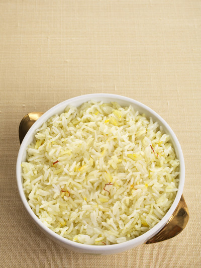 Basmati Rice和Copy Space