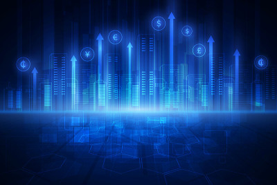 金融技术的概念。FinTech。外汇。