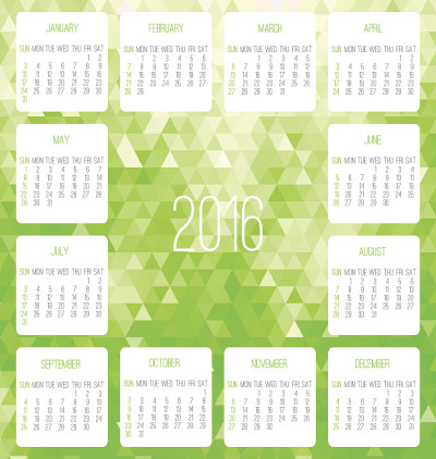 2016年月历