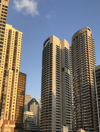 悉尼市中心低角度摩天大楼