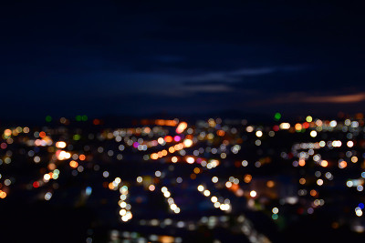夜光模糊抽象。