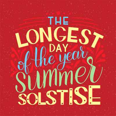 Summer solstice lettering