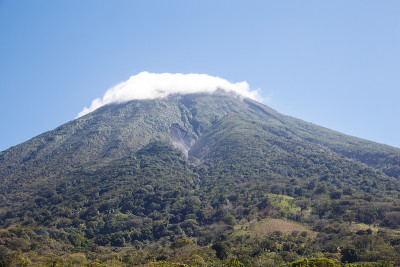 康塞普西翁火山从梅特佩岛，尼加拉瓜
