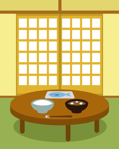 桌上的日本食物