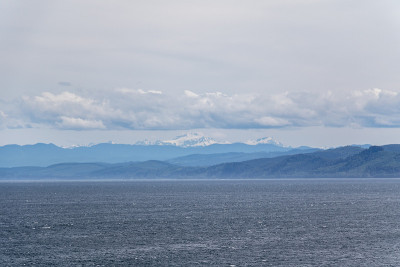 华盛顿州的海岸线和奥林匹克半岛在胡安德富卡海峡和萨利希海