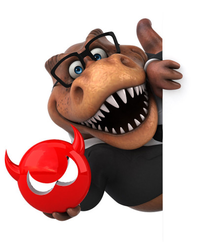 有趣的Trex - 3D插图