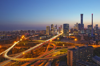 美丽的天际线在北京，中国