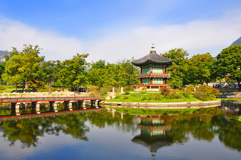 韩国首尔风景优美的园林景观