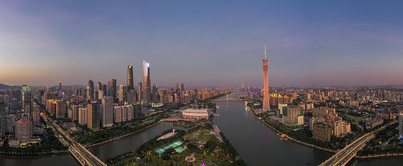 中国广东省广州市夜景