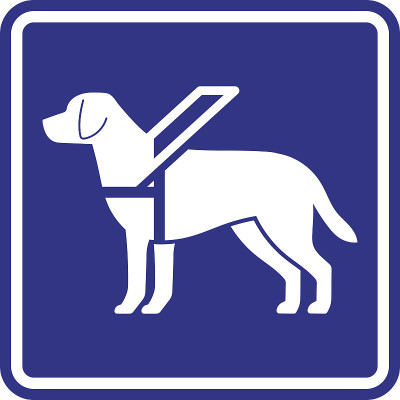 导盲犬标志