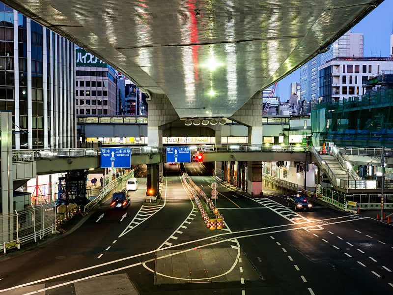 东京涩谷夜景