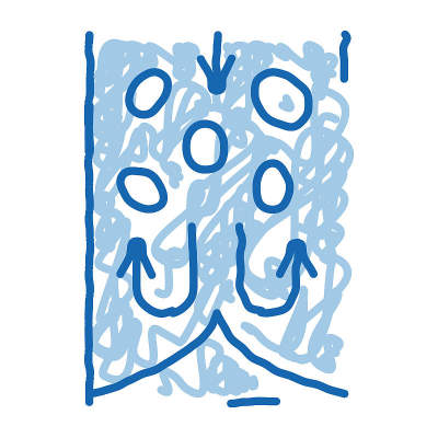 血管堵塞涂鸦图标手绘插图