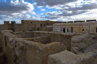 位于突尼斯地中海沿岸的中世纪堡垒Bordj El Kebir (Fort Ghazi Mustaph