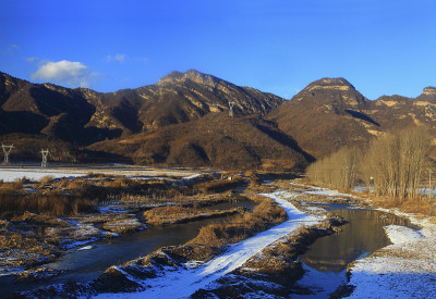 河北京城铁路乡村风光