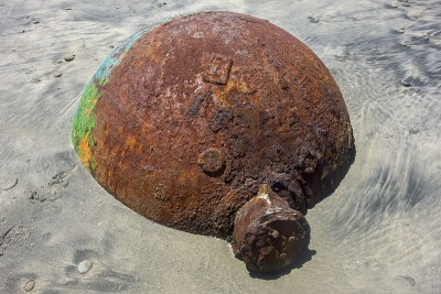 老生锈的浮标