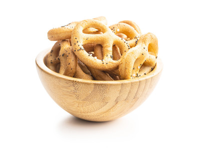 脆皮咸椒盐卷饼。