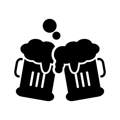 啤酒派对图标设计矢量模板插图