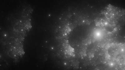 抽象的分形图看起来像星系