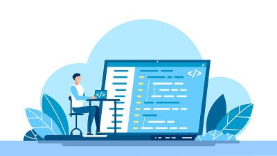 脚本编码和编程的概念。JavaScript, PHP, Python, HTML，其他语言。在笔记本