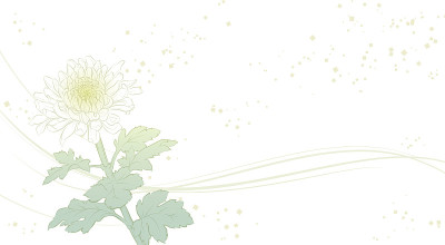 优雅的菊花背景插图