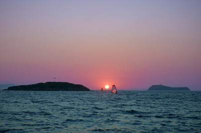 爱琴海土耳其海岸的日落