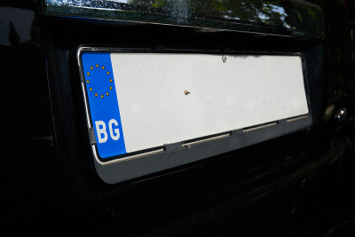 车辆登记号码为保加利亚汽车