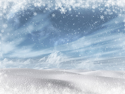 3D冬季雪景