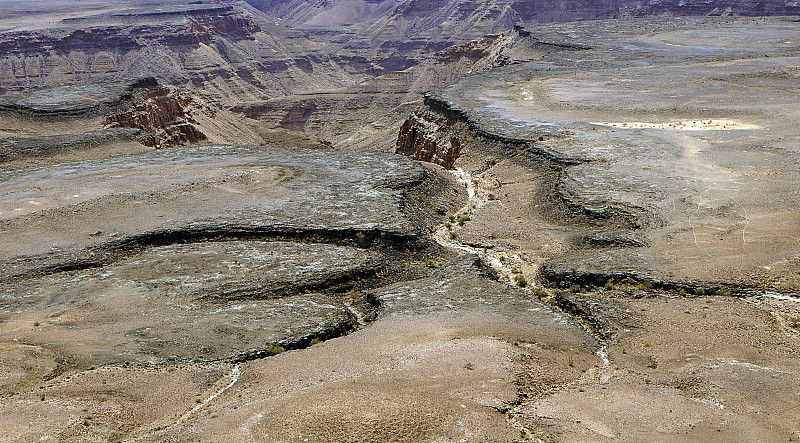 沙漠-纳米比亚鱼河峡谷的沙漠地区