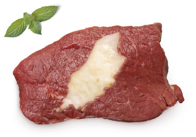 烤牛肉和马恩岛形状的肥肉(系列)